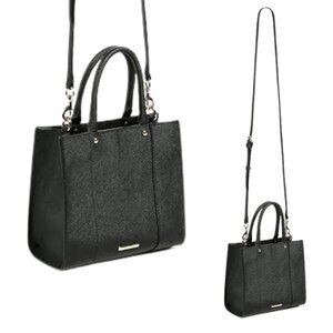 Rebecca Minkoff Mab Mini Black Leather Crossbody Satchel